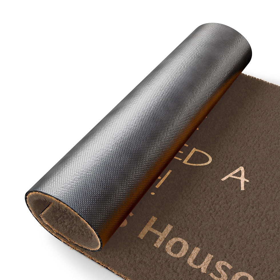 Thumbnail: Priest Doormat - Ordained Threshold Guard, coir fiber mat with custom priest design