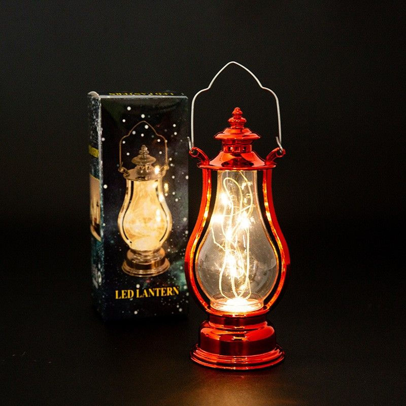 Retro Vigil Lamp - Portable Ember of Eternal Light LED flameless oil lamp wick light string variants