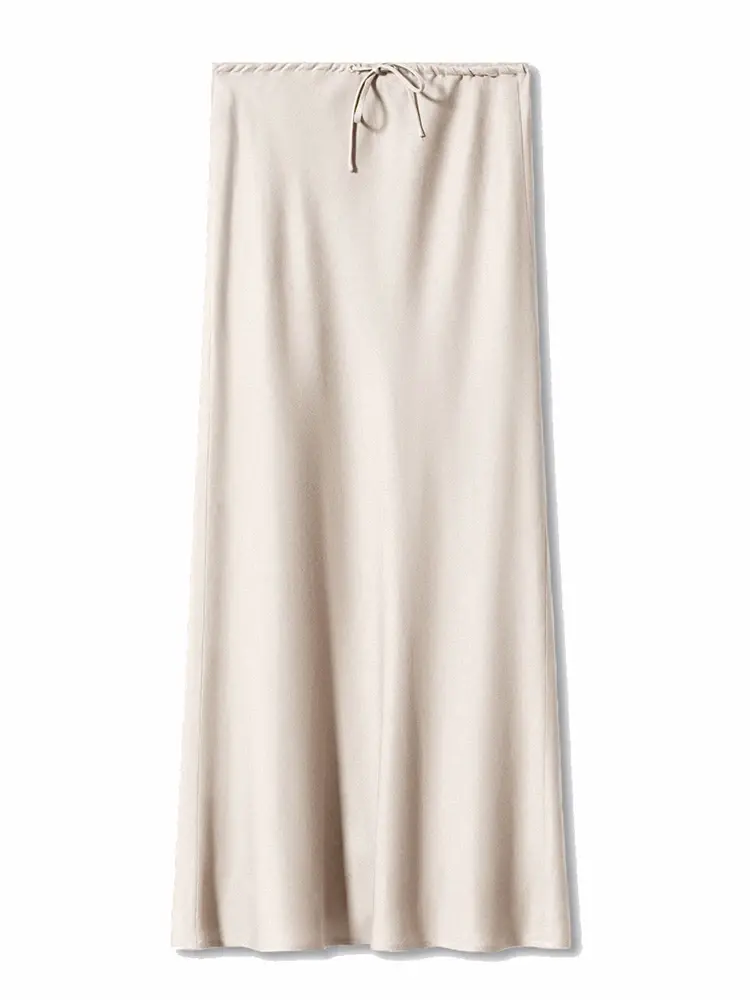 Thumbnail: Elegant Satin Maxi Skirts for Women
