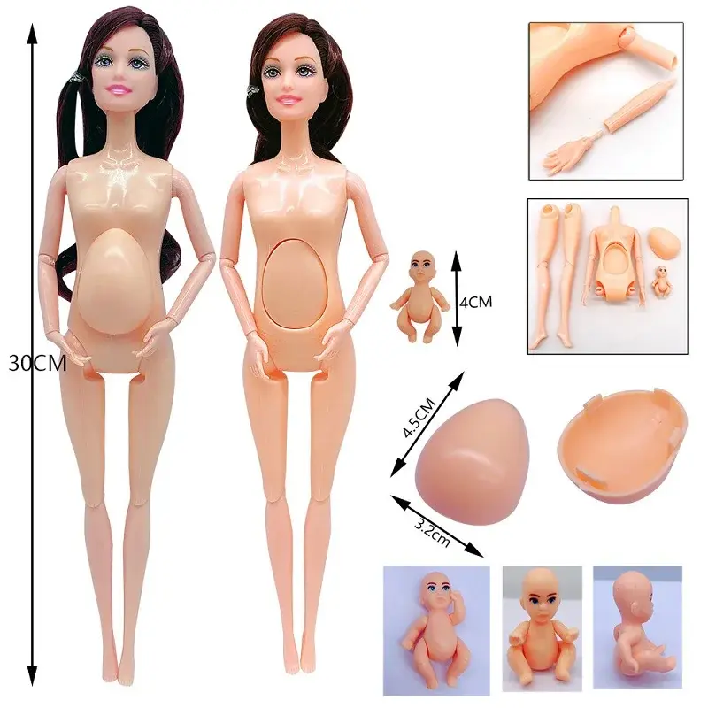 Thumbnail: Choix de 8 ensembles d'accessoires pour poupé enceinte style Barbie