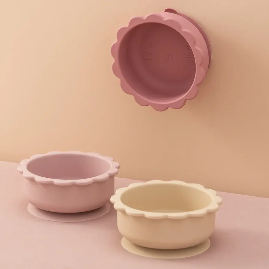 Little Lamb Feeding Bowl - Gentle Mealtime Vessel, solid silicone baby bowl BPA-free