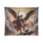 St. Michael Archangel Comforter - Warrior's Victory Cover polyester blanket archangel dragon