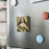 Thumbnail: St. Therese Lisieux Square Porcelain Magnet, 2"x2" glossy devotional keepsake with vivid color reproduction