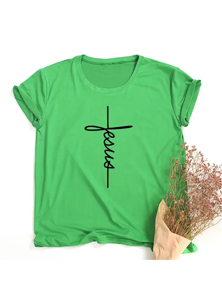 Shine Bright with Cross Jesus: Faithful Tee
