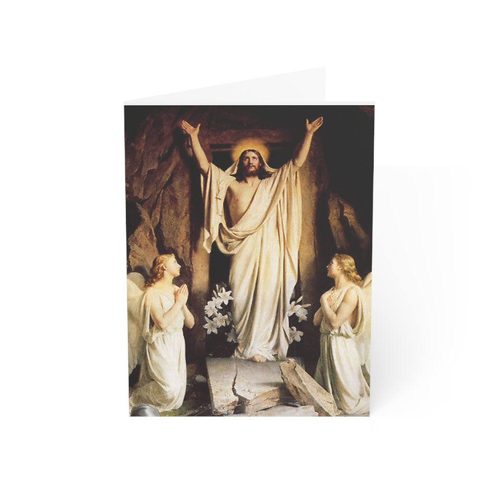 Thumbnail: "He is risen!" Elegant Religious Greeting Cards - Pack of 10, 30, or 50