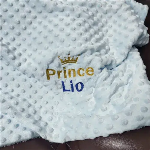 Thumbnail: Personalised Newborn Baby Blanket Set - Soft Fleece