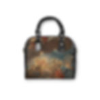 St. Michael Archangel Shoulder Bag - Warrior's Shield Carrier PU leather adjustable strap archangel