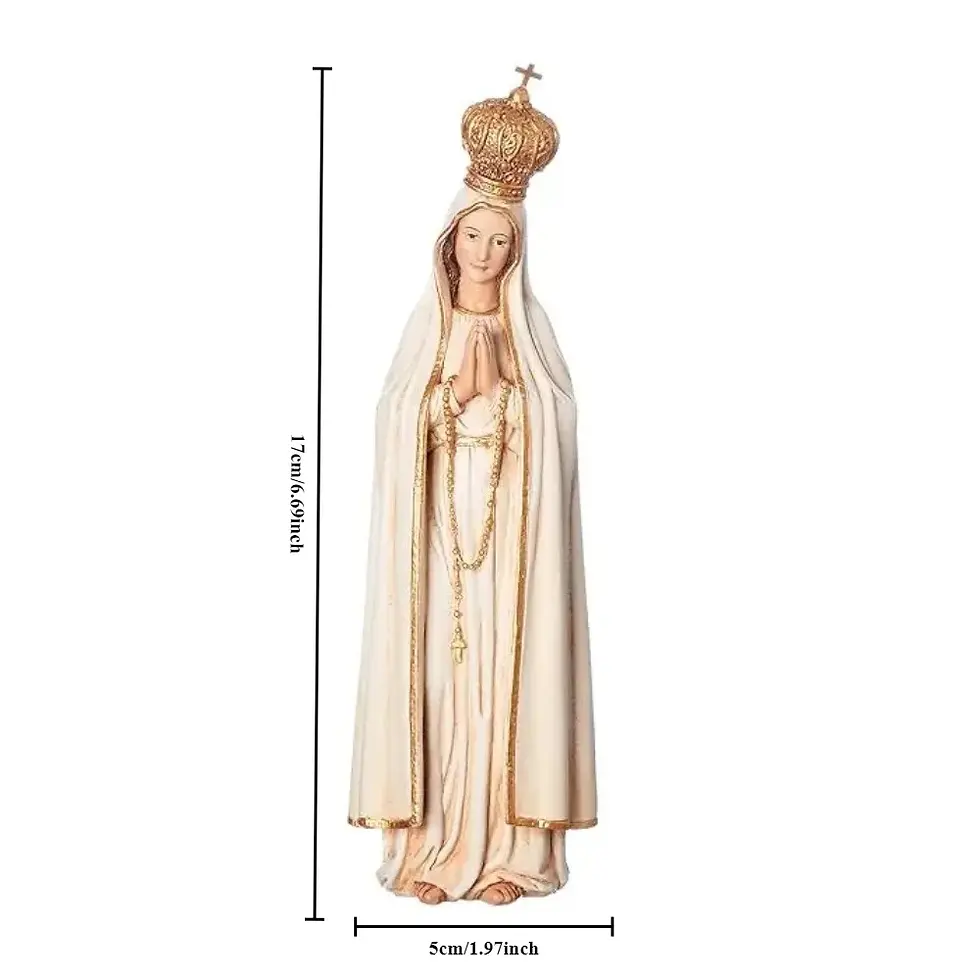 Our Lady Fatima Statue - Fatima Virgin Resin Figurine