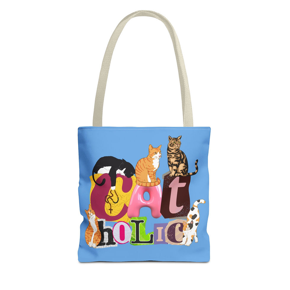 Thumbnail: "CAT-holic" Faithful Tote Bag