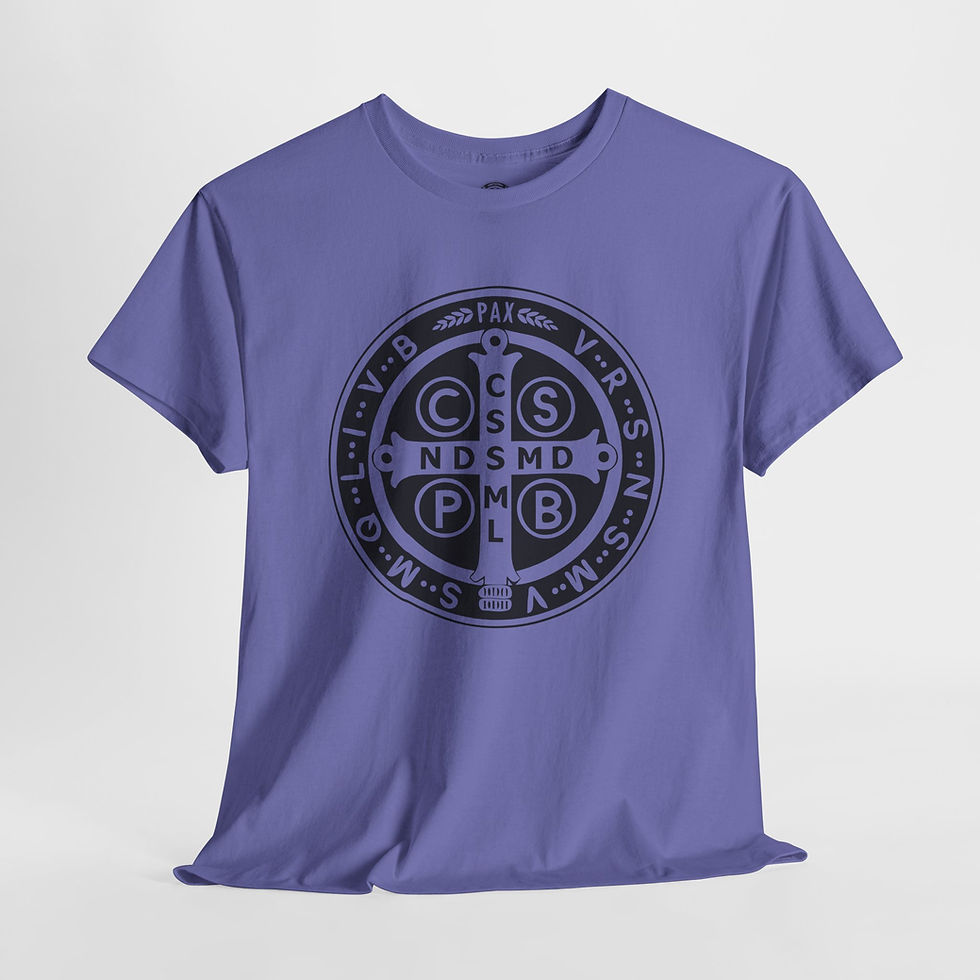 Thumbnail: St. Benedict Shield Tee - Enduring Faith Wear