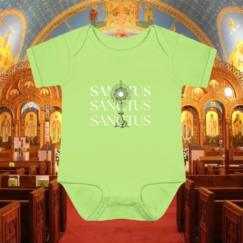 Thumbnail: Sanctus Sanctus Bodysuit - Thrice Holy Infant Garment