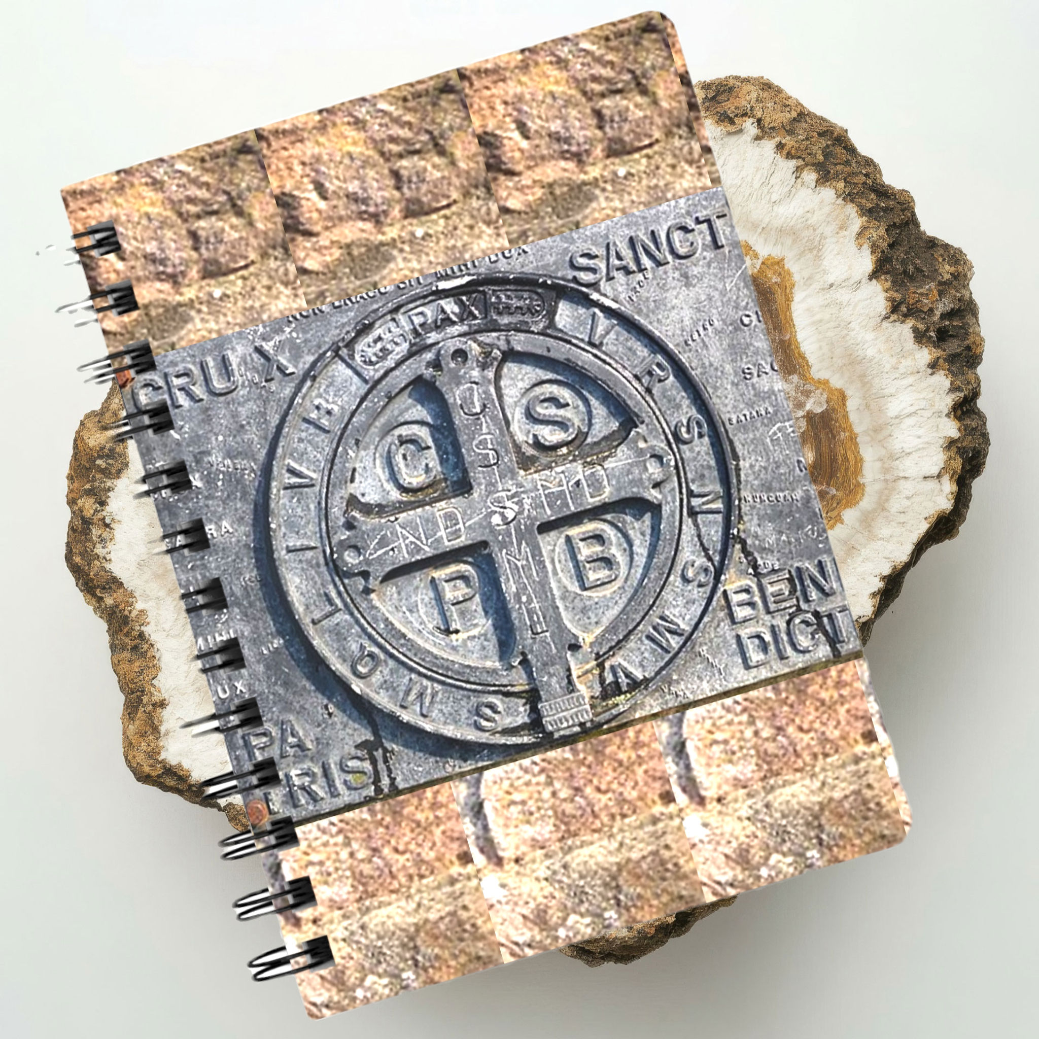 St. Benedict Rustic Spiral Bound Journal