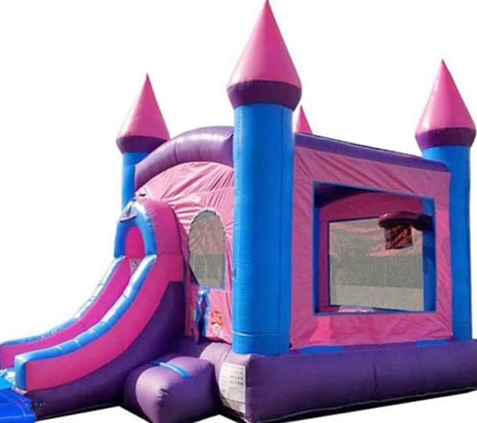 Pink & Purple Bounce House