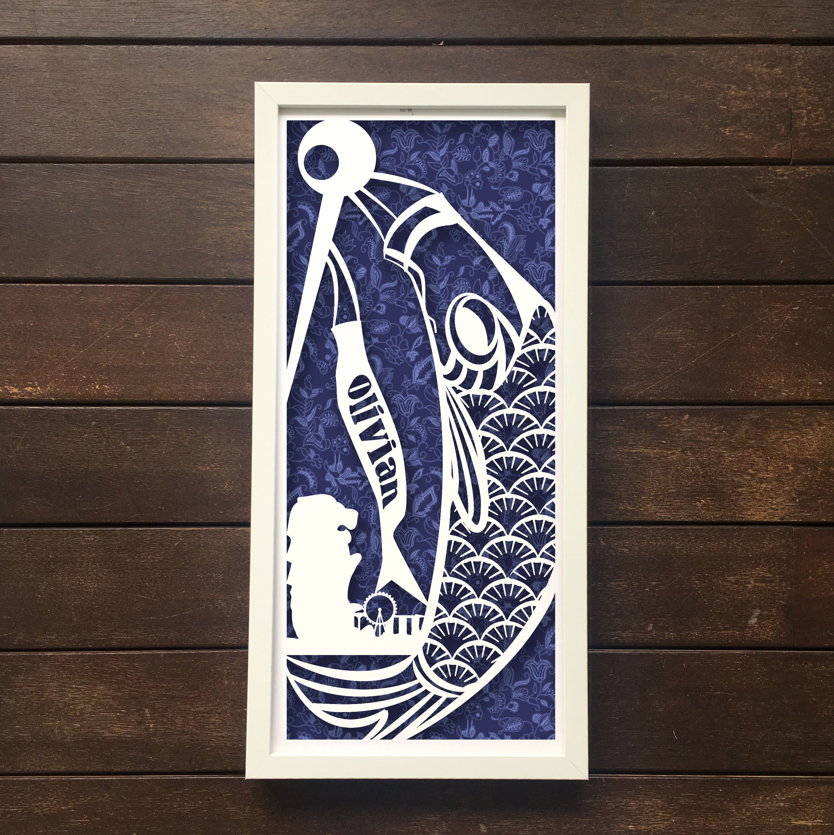 Koinobori Papercut with Singapore landmark 2025