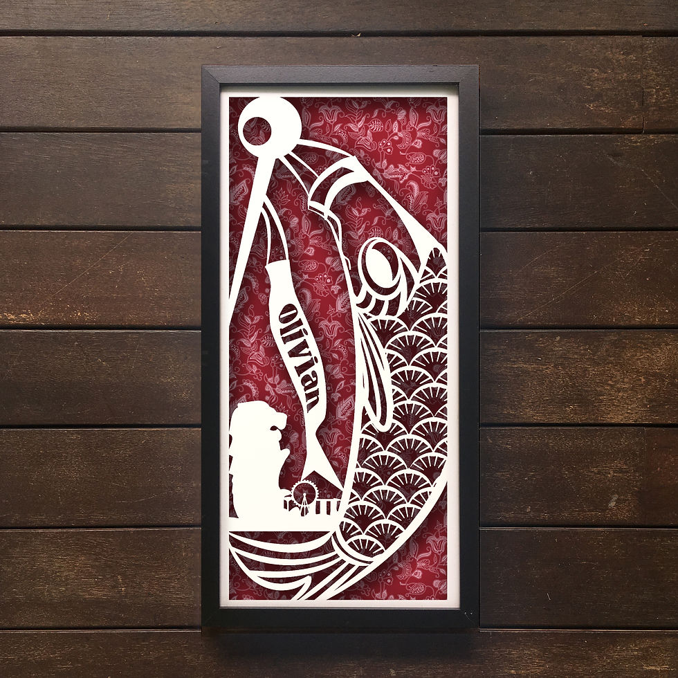 Thumbnail: Koinobori Papercut with Singapore landmark 2025