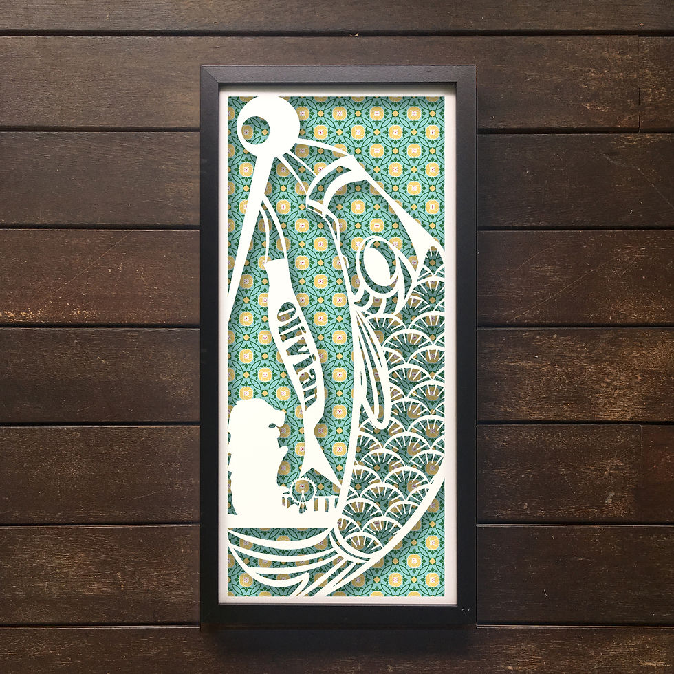 Thumbnail: Koinobori Papercut with Singapore landmark 2025