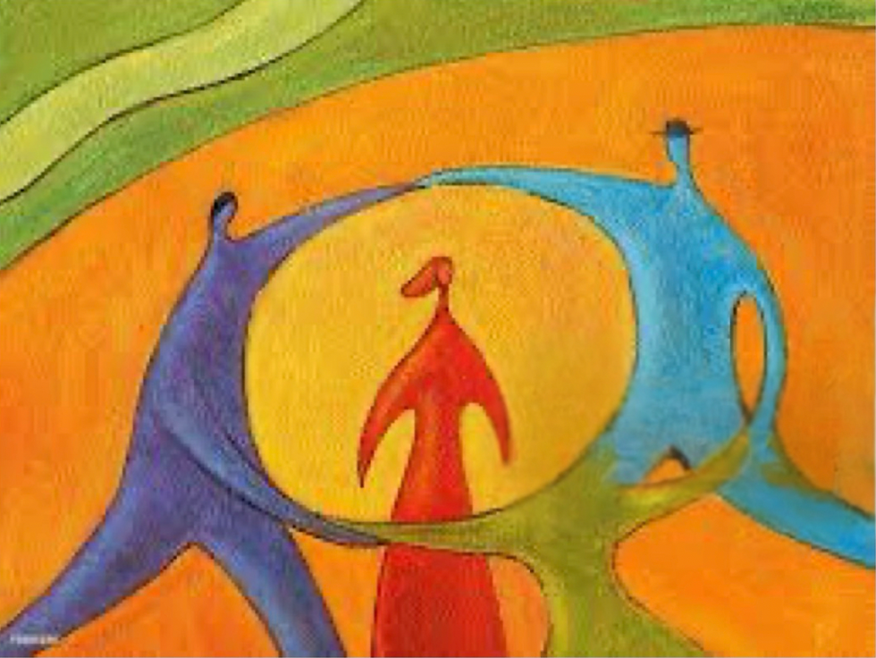 Couples intensive image with community healing focus