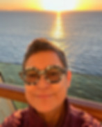 Cofounder Lucille Contreras Sollazzo in a boat on lake