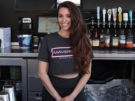 Angie Marchionda of Mavericks Beach Club makes a classic Old Fashioned
