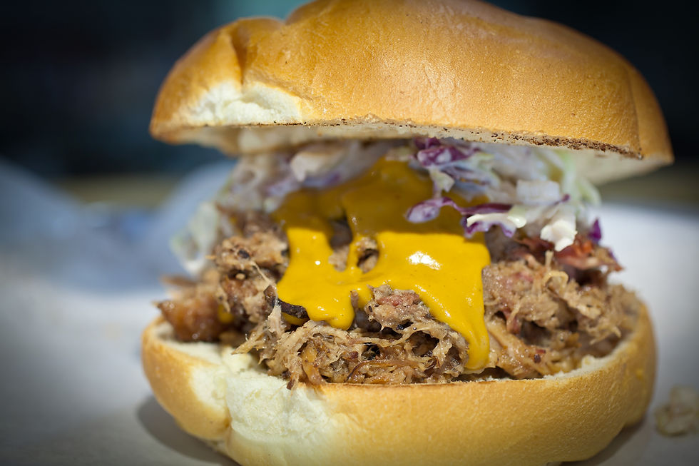 Carolina Gold Pulled Pork Sandwich / Photo Credit Jarnard Sutton