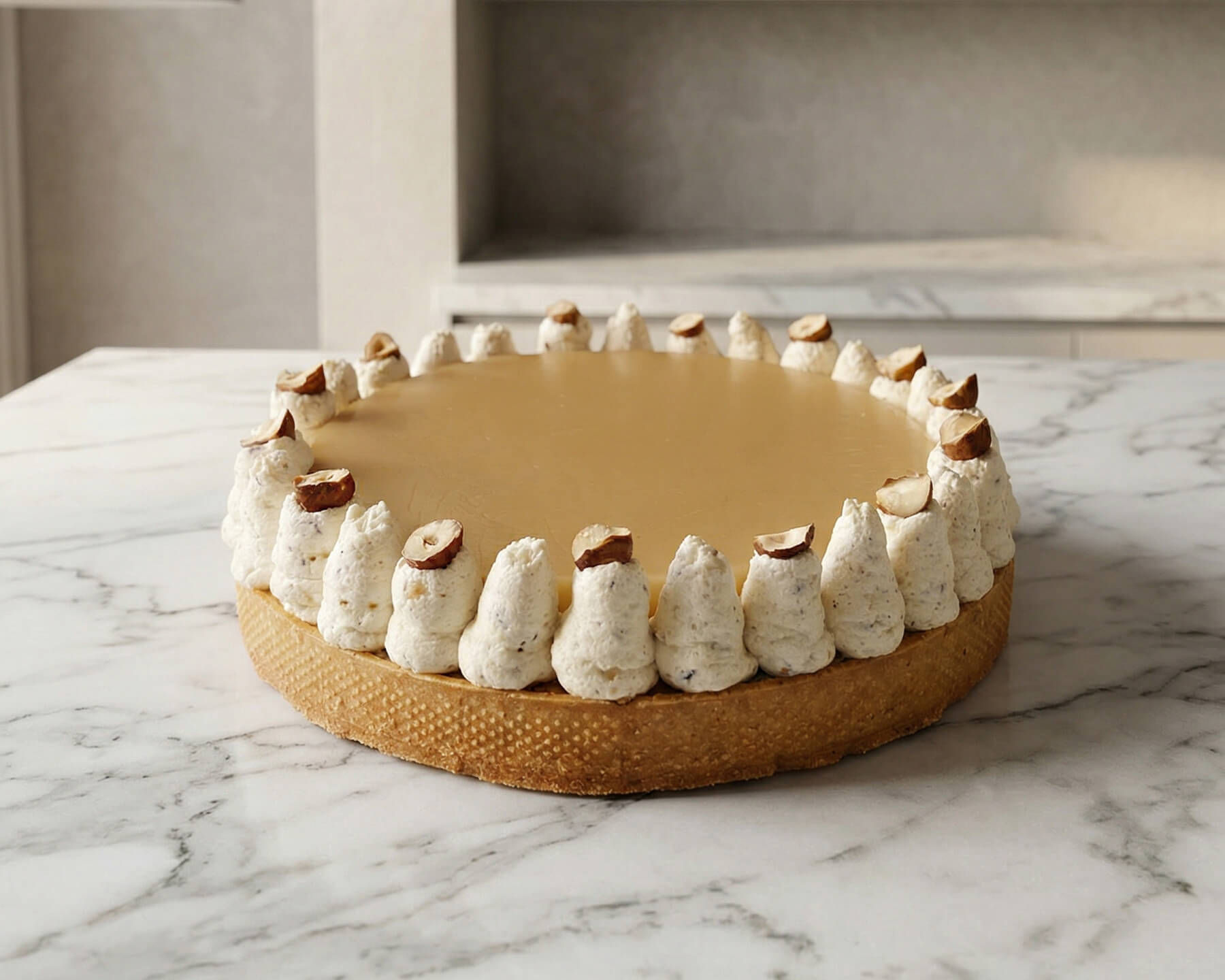 Tarte poire & noisette