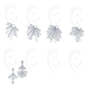Earrings sketches