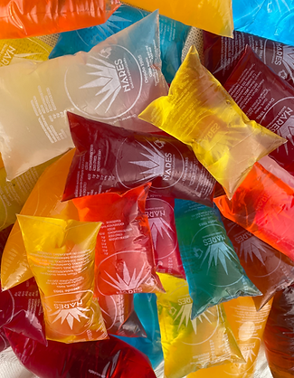 Bebidas embolsadas de sabores