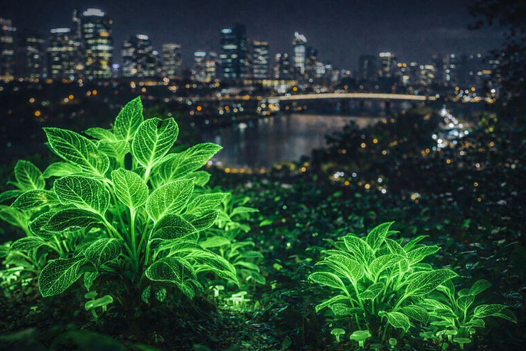 News Tech April: Chinese Scientists Unveil Bioluminescent Plants That Could Light Cities