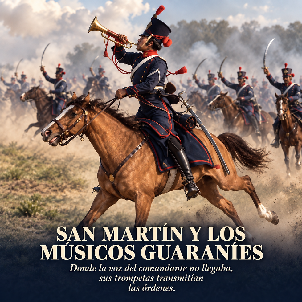 SAN MARTÍN Y LOS MÚSICOS GUARANÍES: EL TALENTO AL SERVICIO DE LA LIBERTAD