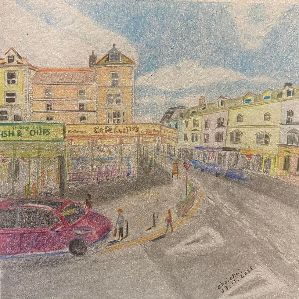 A Street scene in Llandudno