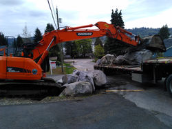 Unloading Bolders
