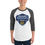 Thumbnail: Large, vintage full CMBAcadey logo 3/4 sleeve raglan shirt