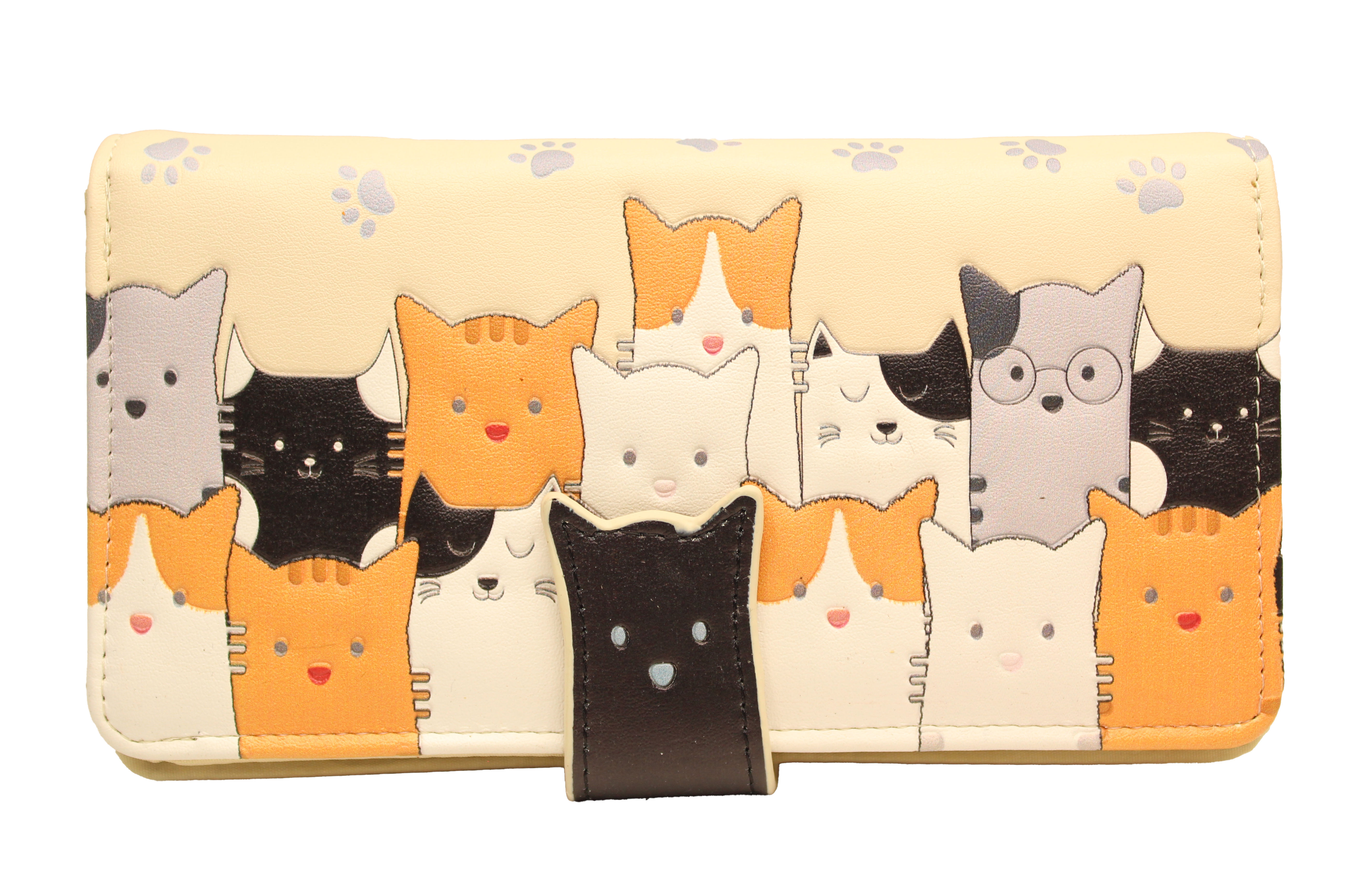 Billetera Gatos Beige