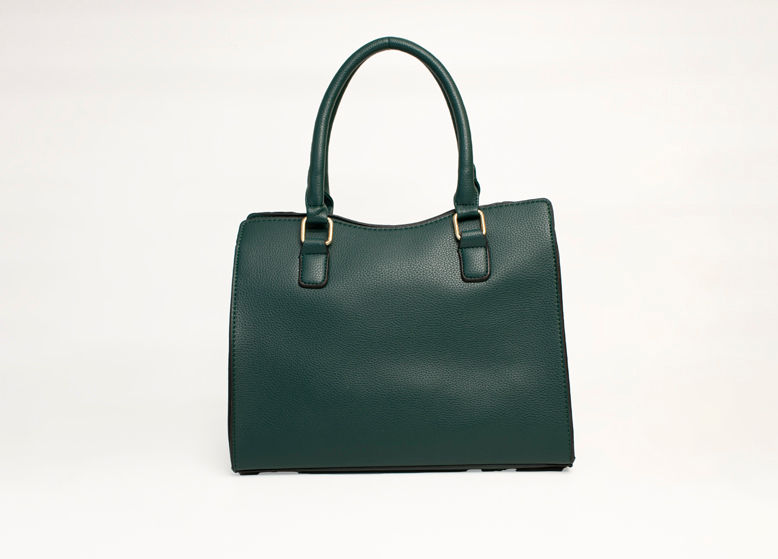 Miniatura: BOLSO VERDE TRENZADO