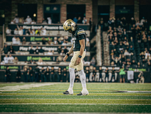 Kaidon Salter pictured during Colorado's 27-20 loss versus Georgia Tech. (Photo by Ryan Asaro/Sko Buffs Sports)