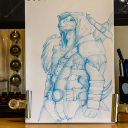 lizard warrior - export