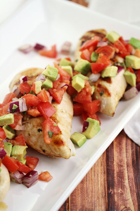 Cilantro Lime Chicken with Fresh Avocado Salsa