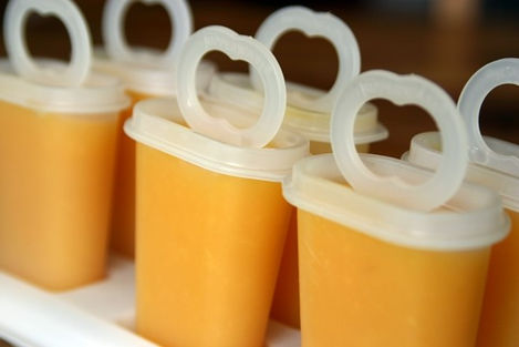 Mango Peach Popsicles