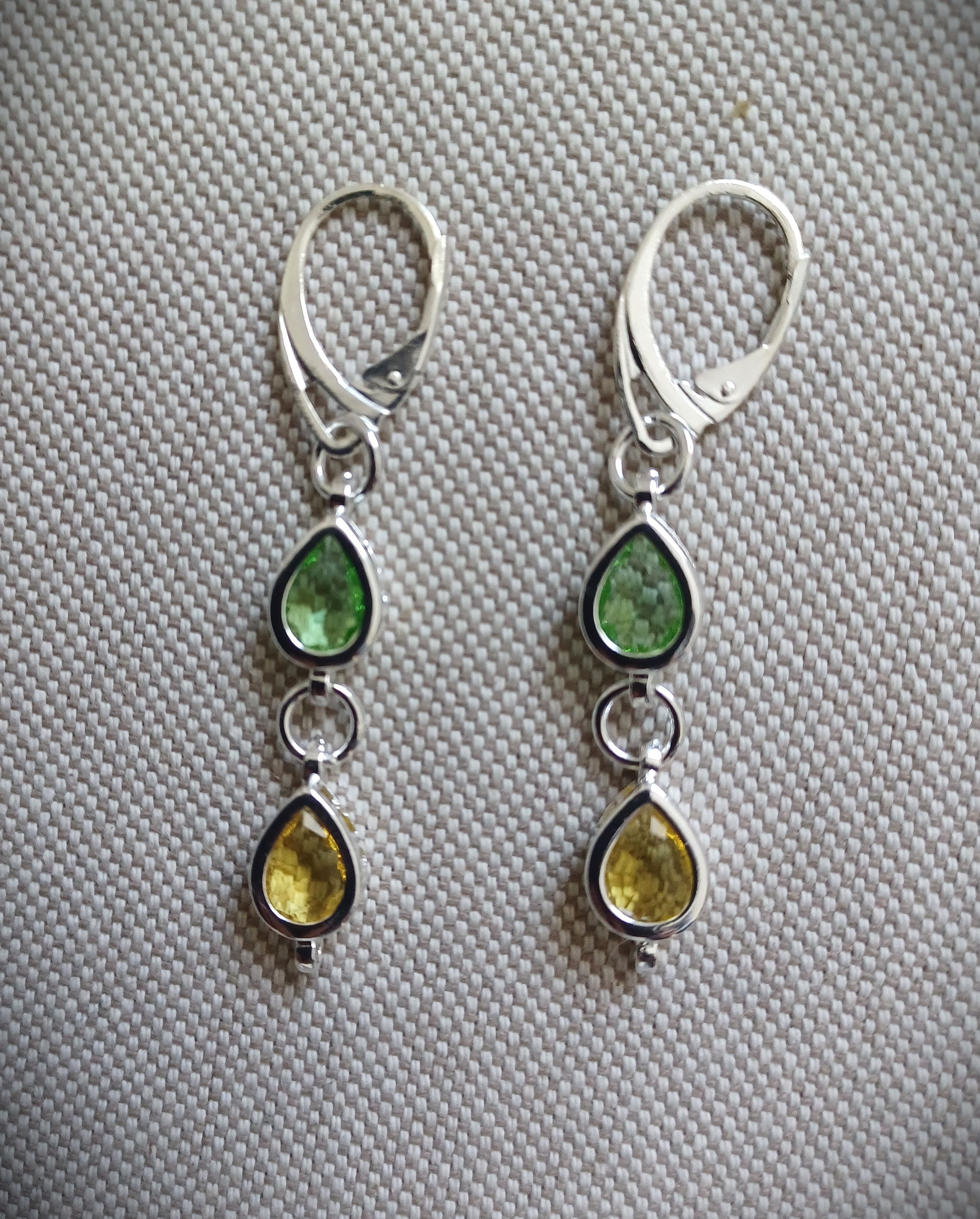 Boucles d'oreilles perles naturelles zircon et argent