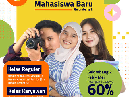 Penerimaan Mahasiswa Baru Sekolah Tinggi Desain Indonesia (STDI) Gelombang 2 – Potongan Beasiswa Hingga 60%