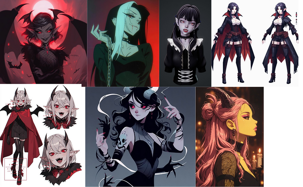Reference photos found on Pinterest