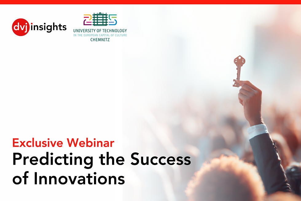 Webinar on predicting the success of innovations