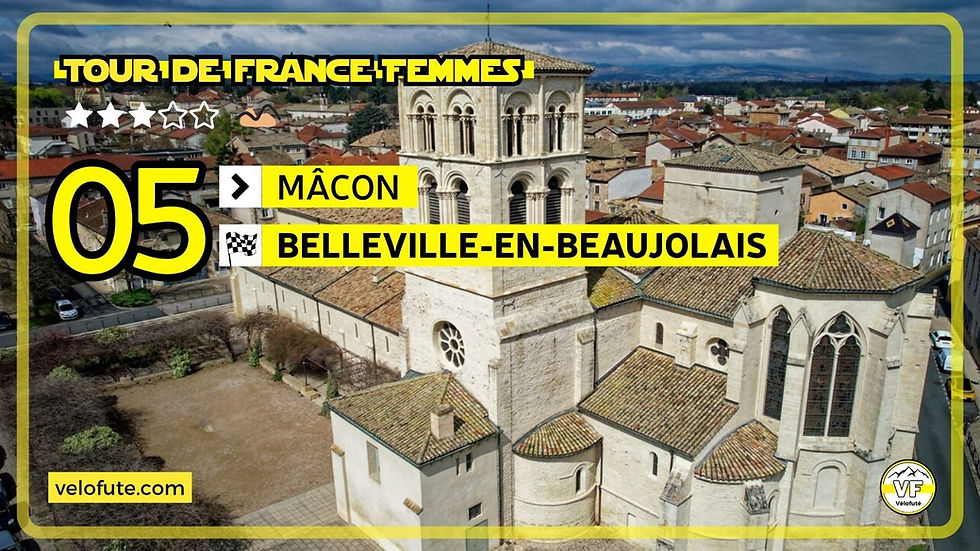Tour de France Femmes 2026 🇫🇷 Étape 5 : parcours et favorites à Belleville en Beaujolais