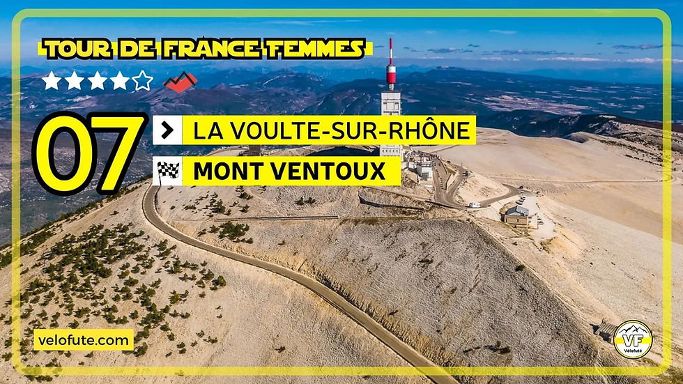Tour de France Femmes 2026 🇫🇷 Étape 7 : parcours et favorites au Mont Ventoux