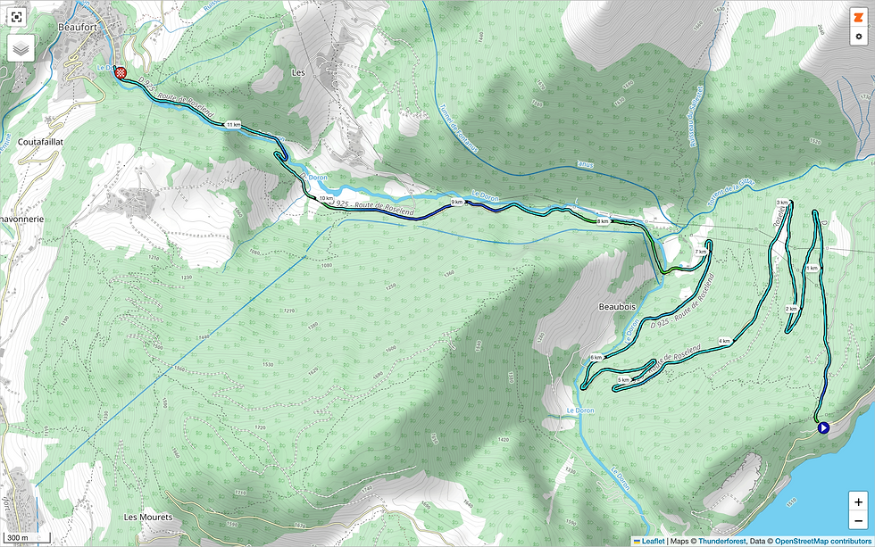 descente Beaufort étape 8 Tour Auvergne Rhône Alpes 2026
