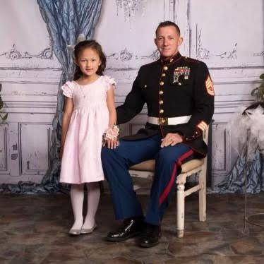 A daddy-daughter dance picture with my dad