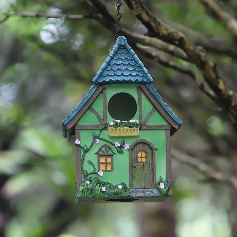 garden parrot bird house outdoor winter warm nest