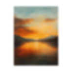 Serene Sunset Vertical Poster - Matte Art Print for Home Decor