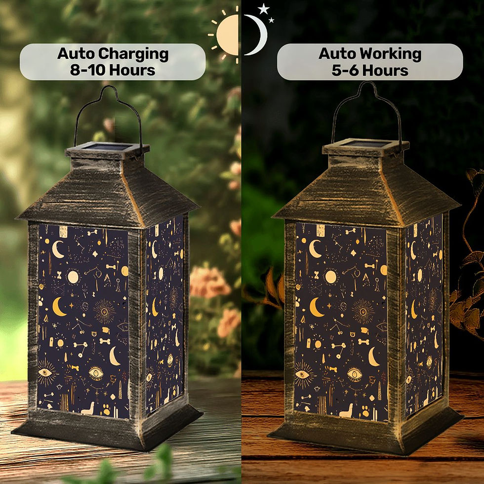 Solar lantern waterproof outdoor energy saving garden patio light
