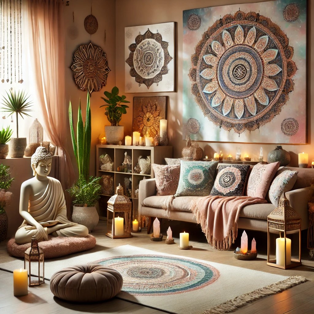 Spiritual decor sacred space peace and harmony
